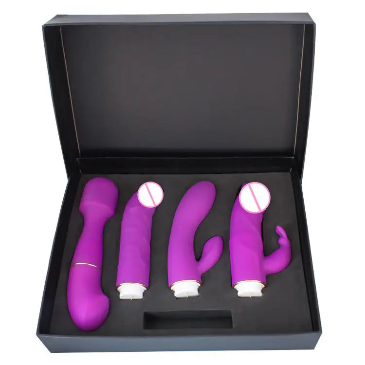 💜 Pleasure Quartet – The Ultimate 4-in-1 Intimate Kit