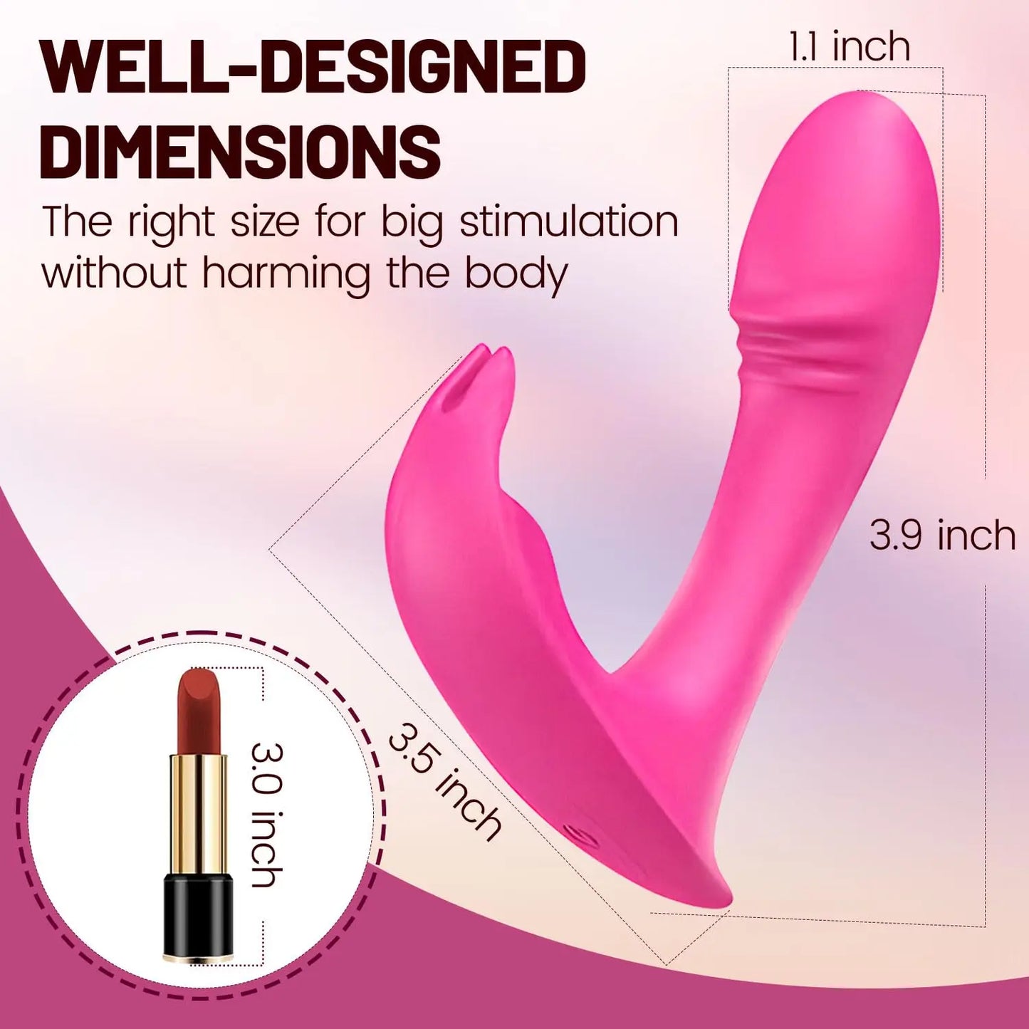 LustLink – El vibrador portátil de doble placer con control por aplicación