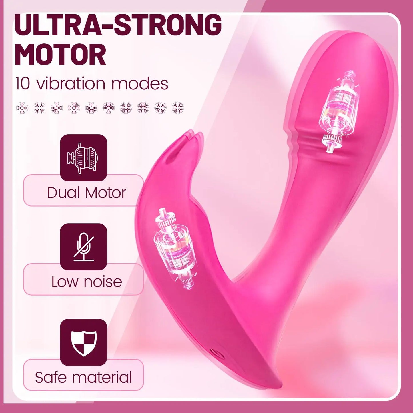 LustLink – El vibrador portátil de doble placer con control por aplicación