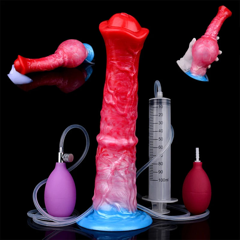 🐎 Wild Ride – Consolador inflable de caballo y tapón anal con nudo