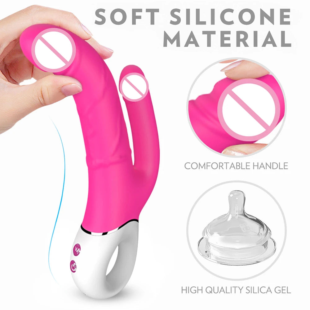 BlissBloom – El vibrador 2 en 1 para el punto G y las orejas de conejo