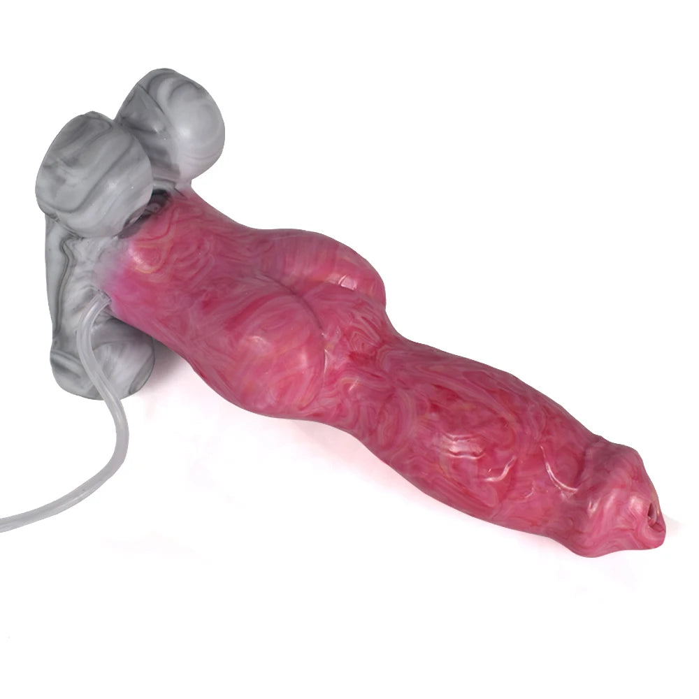 WildHowl – El consolador de fantasía Wolf Knot de 23 cm con función de eyaculación