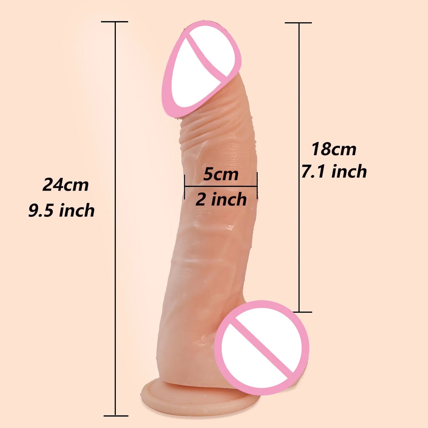 Consolador realista de silicona para sexo femenino, productos anales suaves para adultos con ventosa, pene artificial, juguetes sexuales para mujeres y hombres.