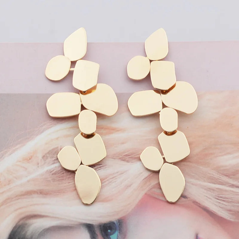 Pendientes colgantes de metal minimalistas GleamMuse