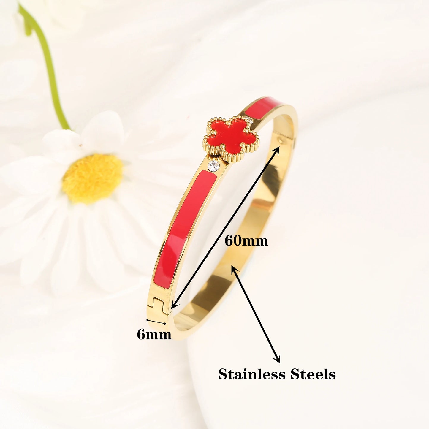 ✨ Nueva pulsera clásica de trébol: brillo atemporal, un encanto para todos los días ✨