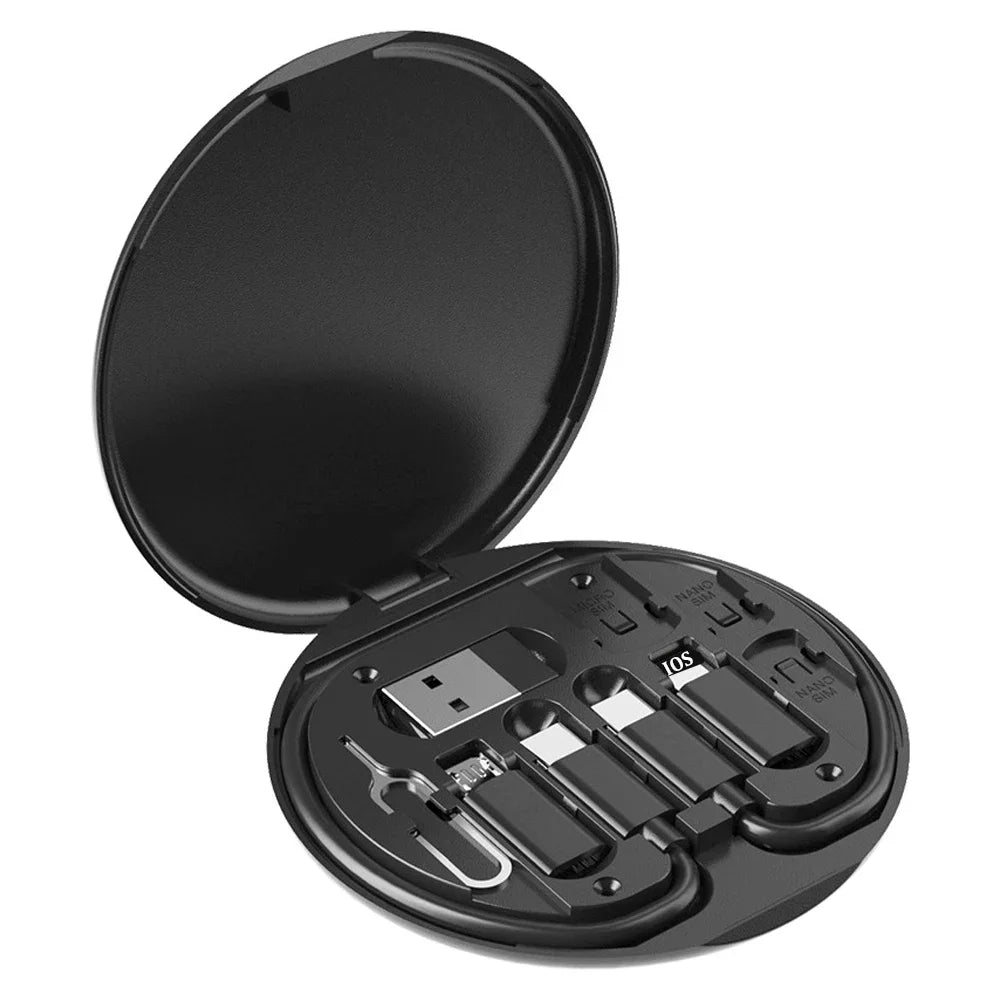 FlexiCharge™ – 6-in-1 Multi USB Adapter & Charging Cable Kit (60W)