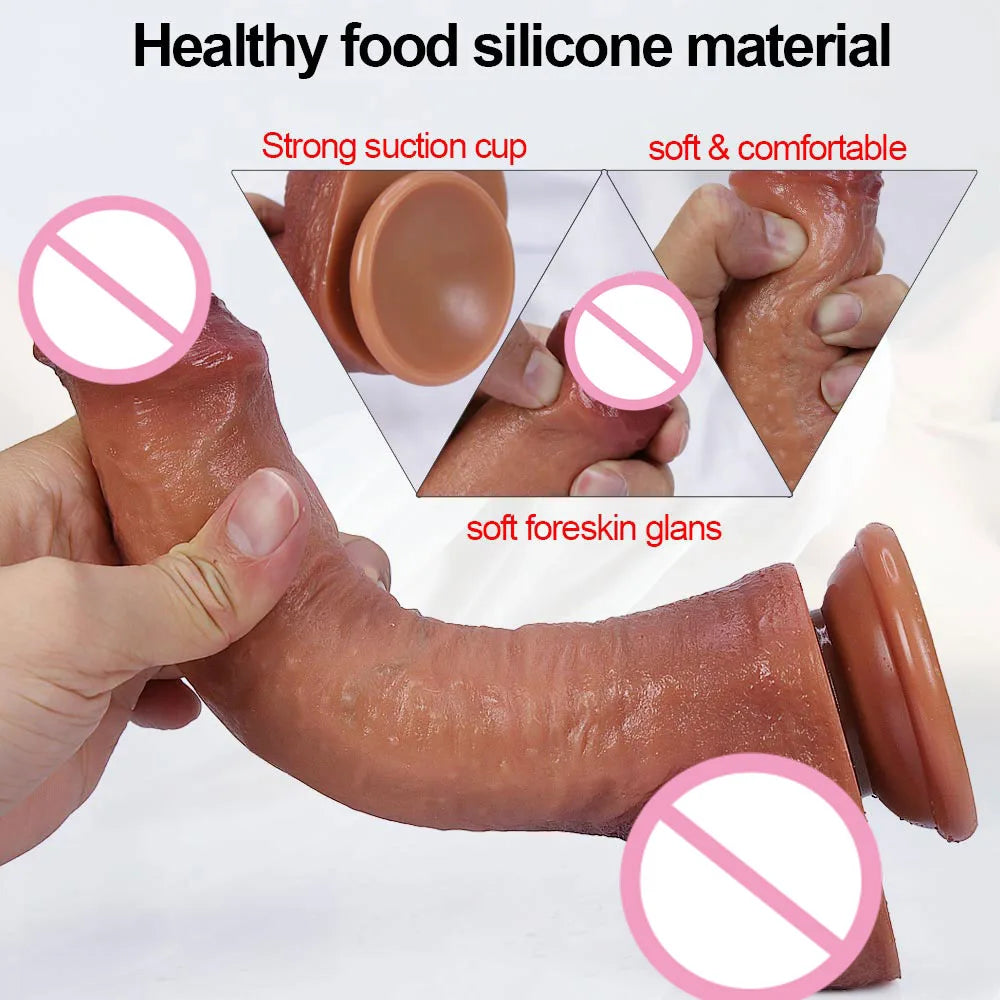 Consolador anal de silicona con correa grande y gruesa para pene, prepucio, masturbador, juguetes eróticos para adultos, para mujeres, hombres y niñas, tienda erótica.