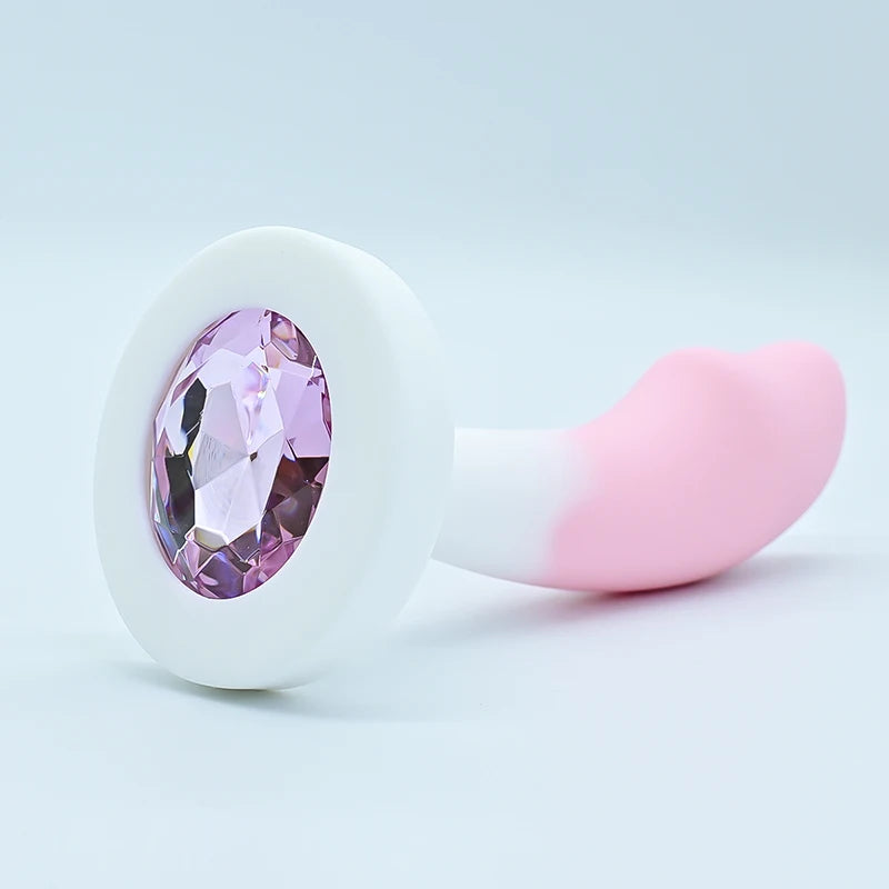 Tapón anal de silicona con base de cristal, juguete sexual para mujer, juguetes eróticos, juguetes anales, entrenador anal, juguetes para adultos, consolador anal, tienda erótica.