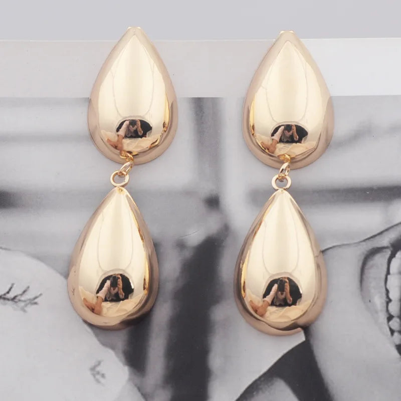 Pendientes colgantes de metal minimalistas GleamMuse