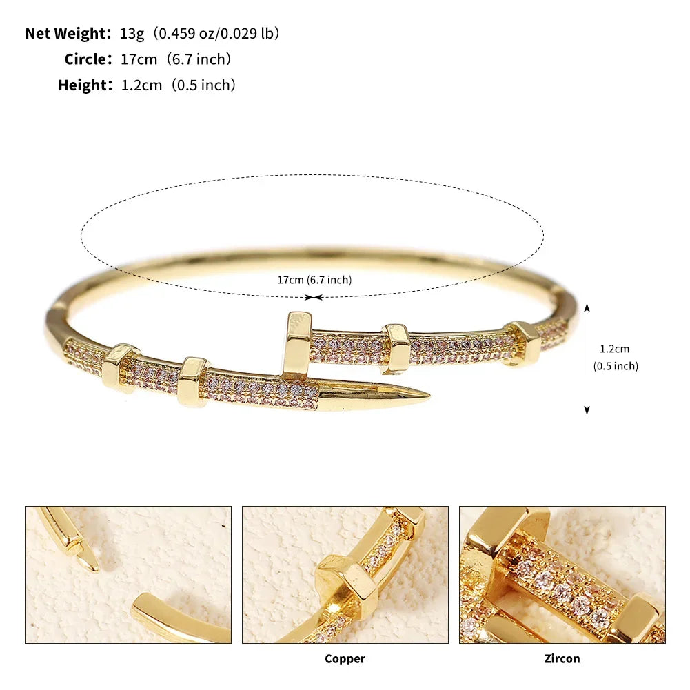 CrystalClasp Elegance – Pulsera de circonitas para mujer