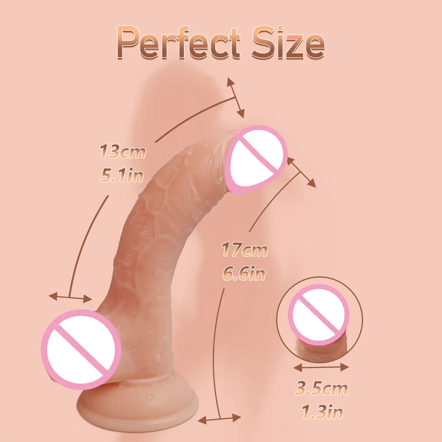 Consolador realista de silicona para sexo femenino, productos anales suaves para adultos con ventosa, pene artificial, juguetes sexuales para mujeres y hombres.