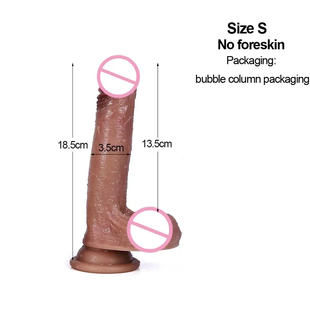 Consolador anal de silicona con correa grande y gruesa para pene, prepucio, masturbador, juguetes eróticos para adultos, para mujeres, hombres y niñas, tienda erótica.