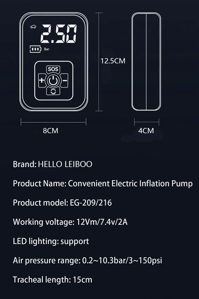 AirGo Wireless Electric Air Pump