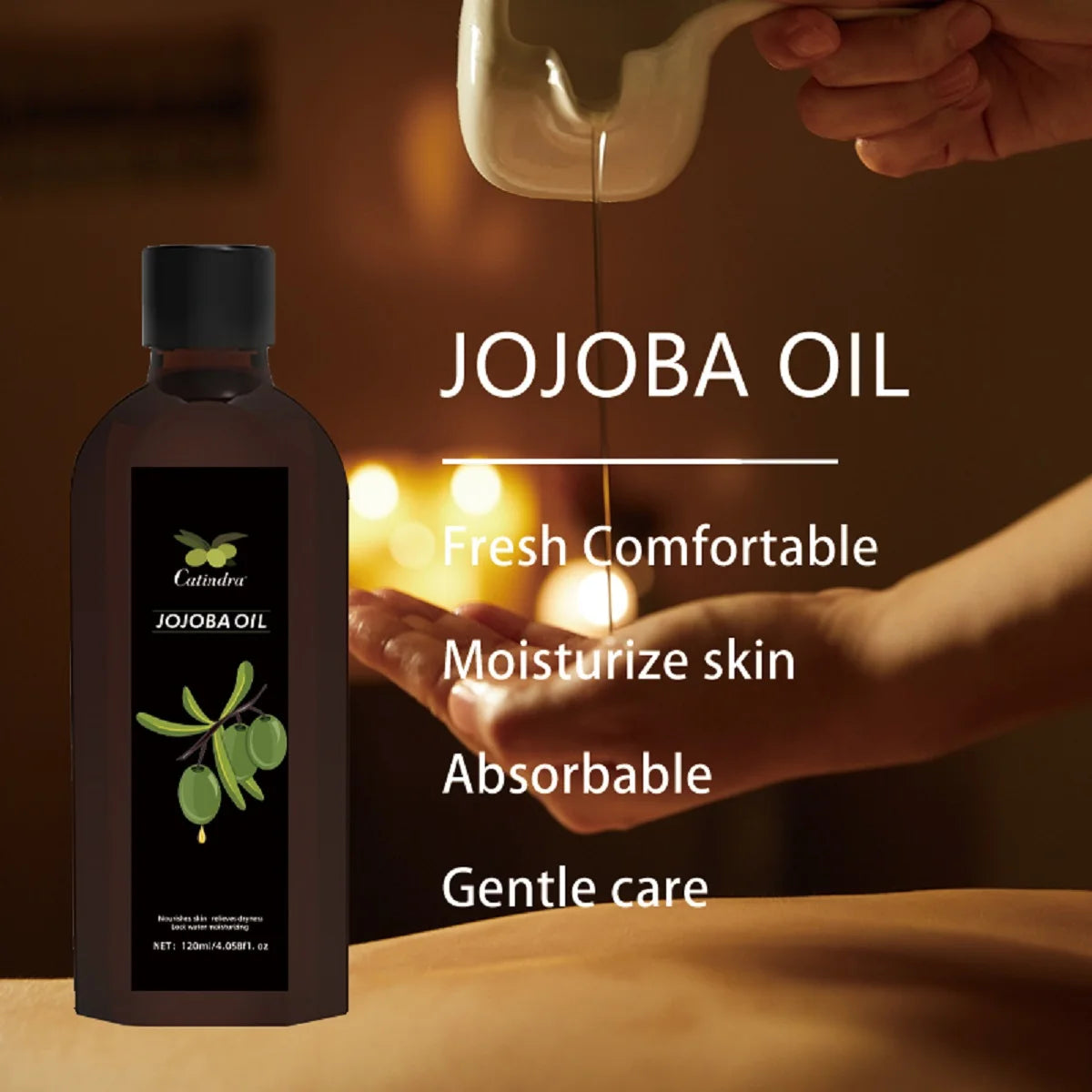 Luméra™ – 120ml Organic Jojoba Oil for Face & Body