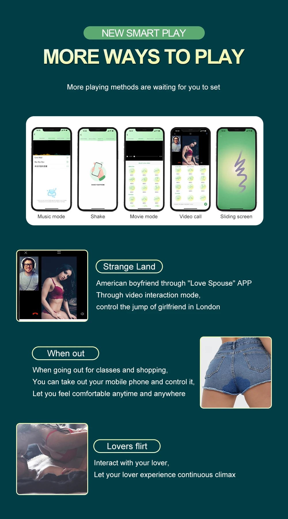 Wearable Mini Vibrator with Clitoral Suction & App Control