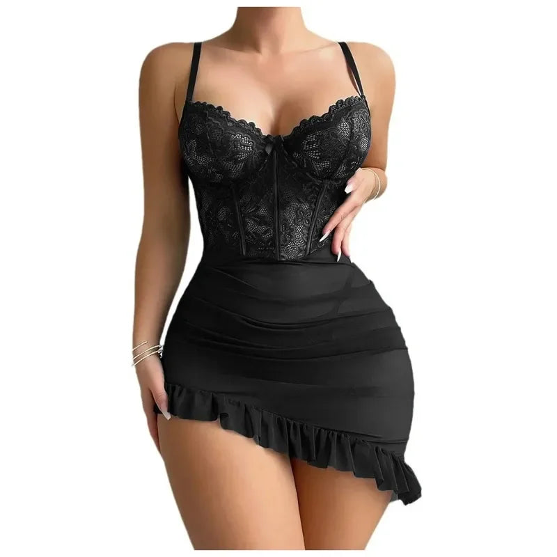 ✨ Conjunto de lencería Enchanted Whispers: donde la fantasía se encuentra con el deseo