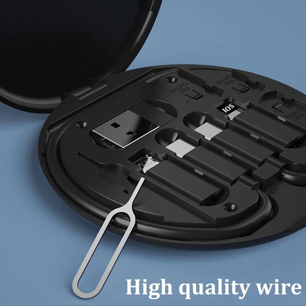FlexiCharge™ – 6-in-1 Multi USB Adapter & Charging Cable Kit (60W)