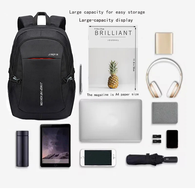 Men's and Women's Casual Canvas Briefcase - Simple Dual-Shoulder Bag - Korean Version - Laptop Travel Bag