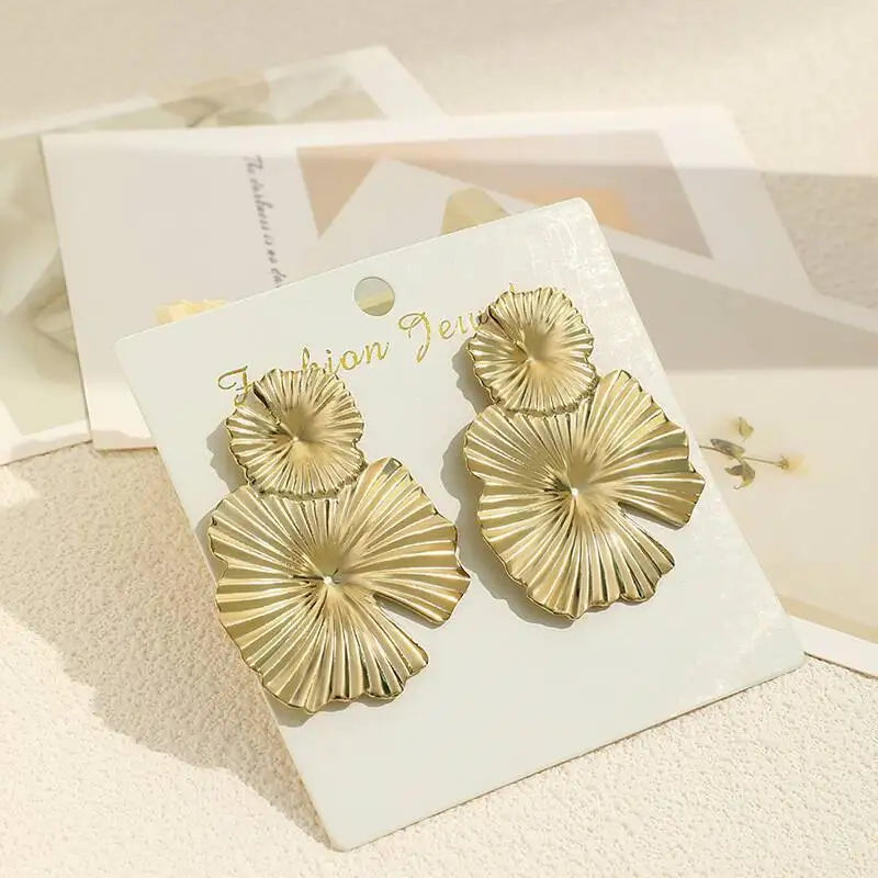 Pendientes colgantes de metal minimalistas GleamMuse