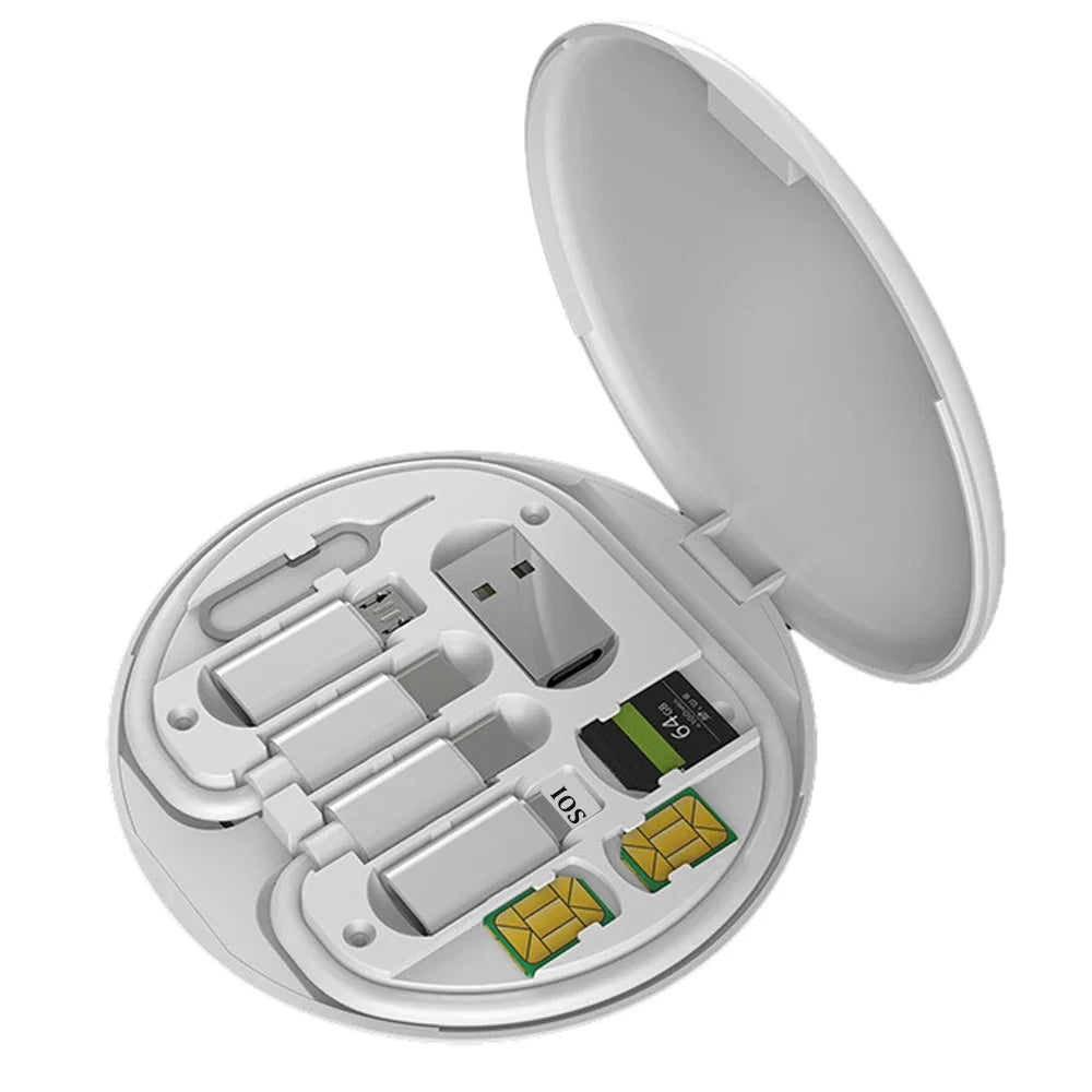 FlexiCharge™ – 6-in-1 Multi USB Adapter & Charging Cable Kit (60W)