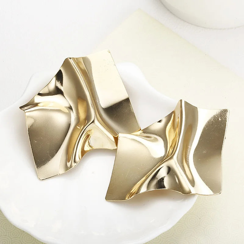 Pendientes colgantes de metal minimalistas GleamMuse