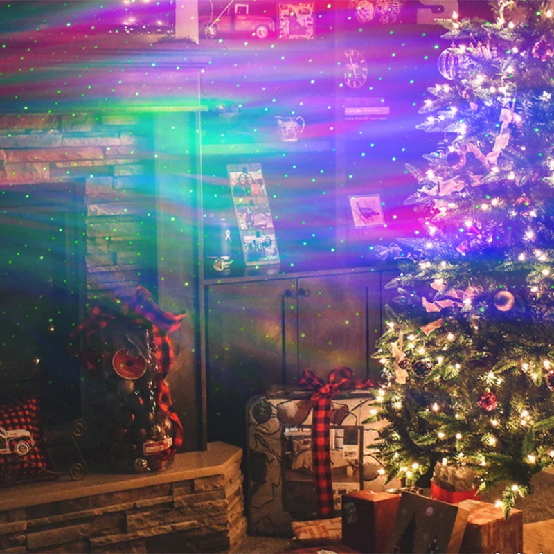 AuroraGlow Pro – Proyector de auroras boreales con luna y estrellas