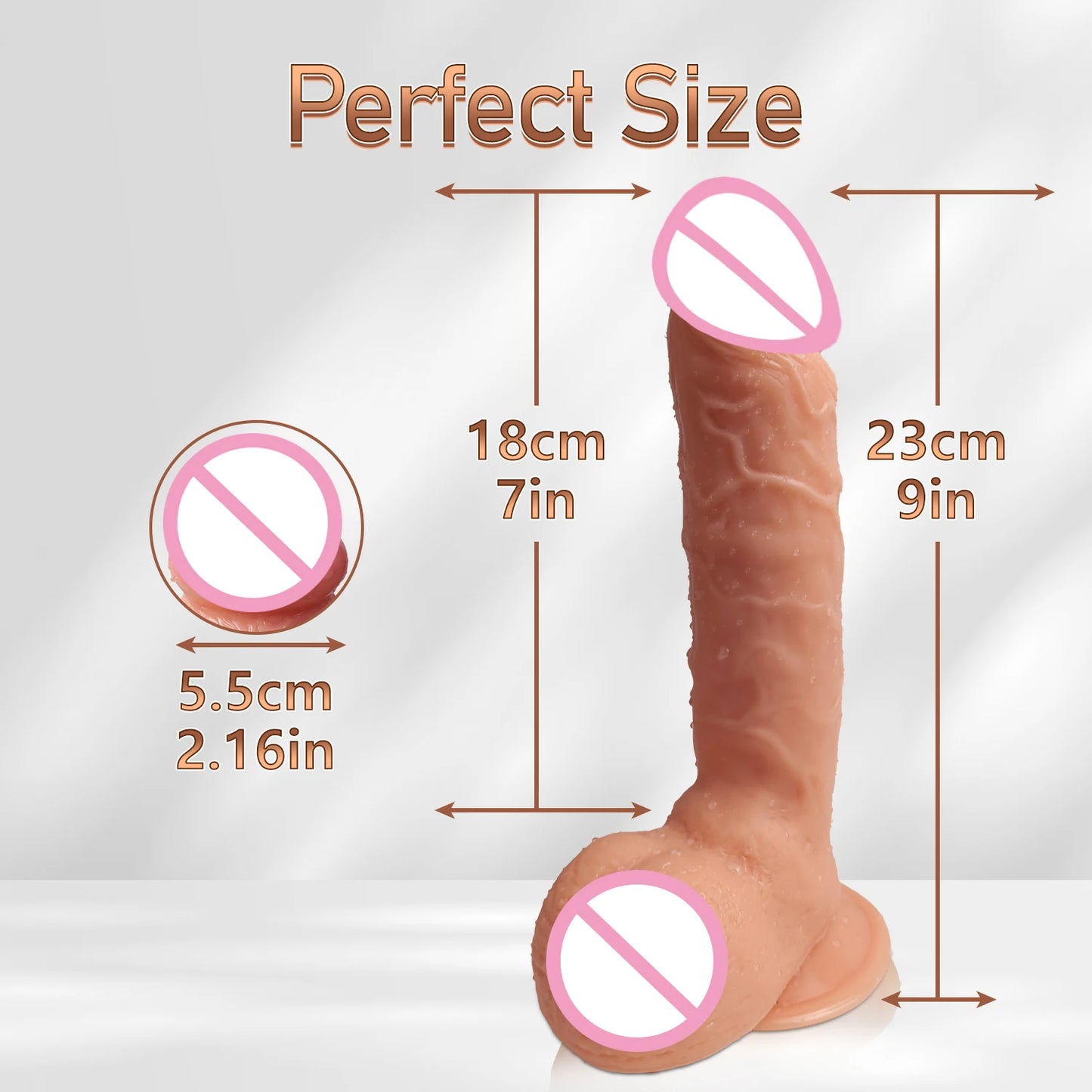 Consolador realista de silicona para sexo femenino, productos anales suaves para adultos con ventosa, pene artificial, juguetes sexuales para mujeres y hombres.