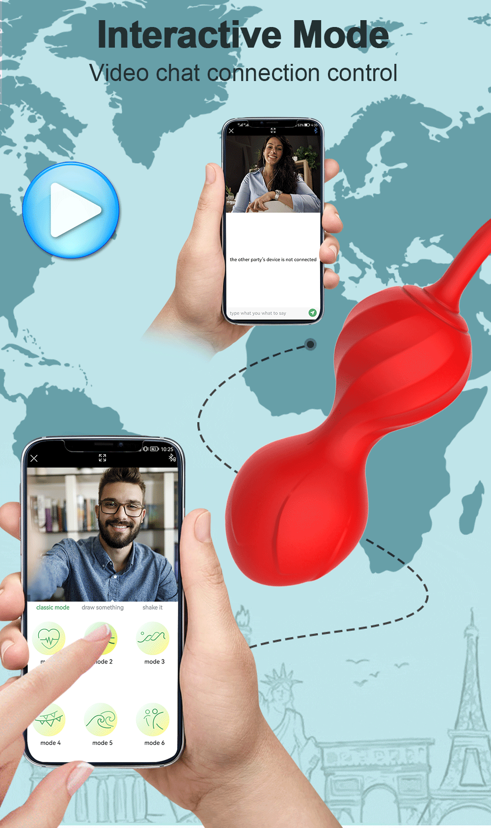 Wireless App-Controlled Kegel & Pleasure Egg
