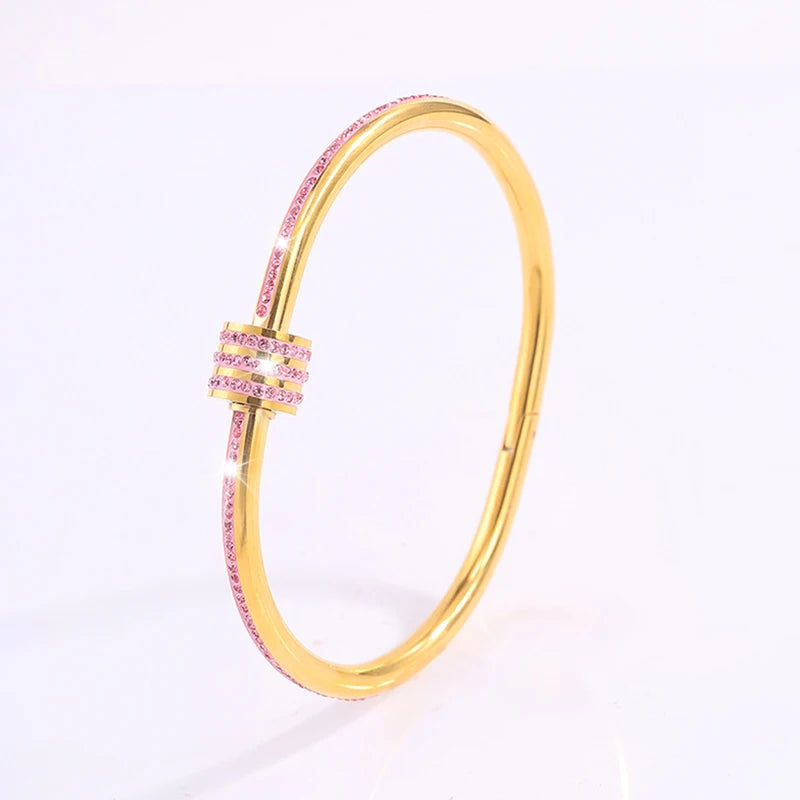 💖 LoveLayers – Conjunto de brazaletes apilables de corazón dorado 💖