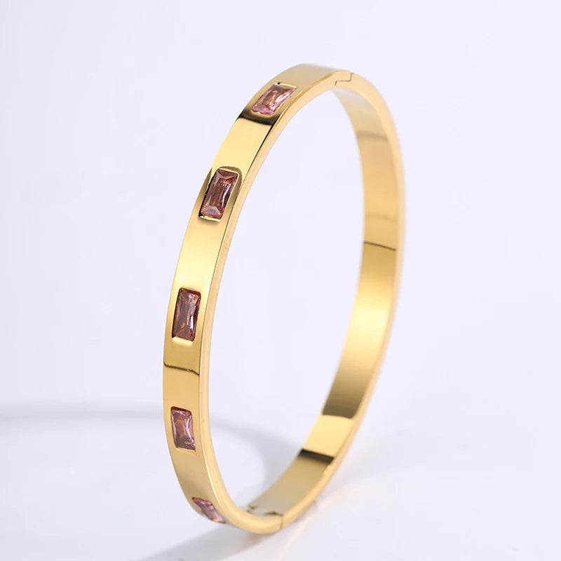 💖 LoveLayers – Conjunto de brazaletes apilables de corazón dorado 💖