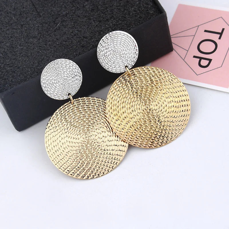 Pendientes colgantes de metal minimalistas GleamMuse