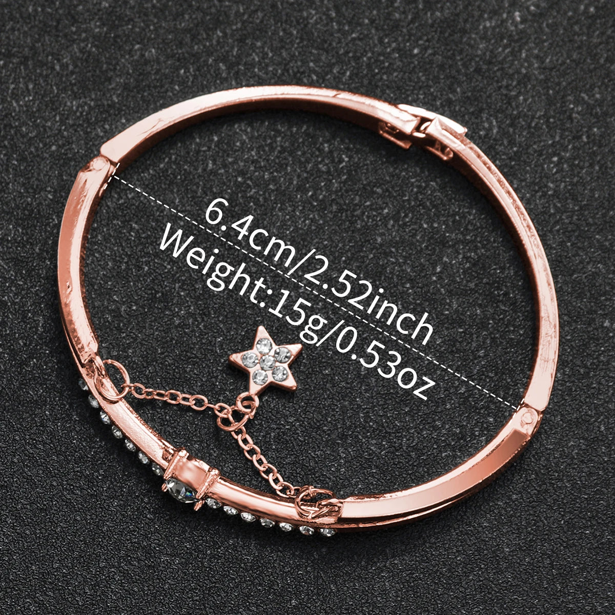 Conjunto de 2 piezas de reloj con esfera de flores y pulsera de estrellas: brillo atemporal, encanto cotidiano.