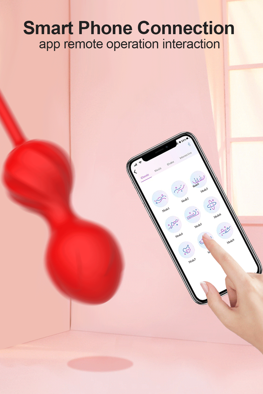 Wireless App-Controlled Kegel & Pleasure Egg