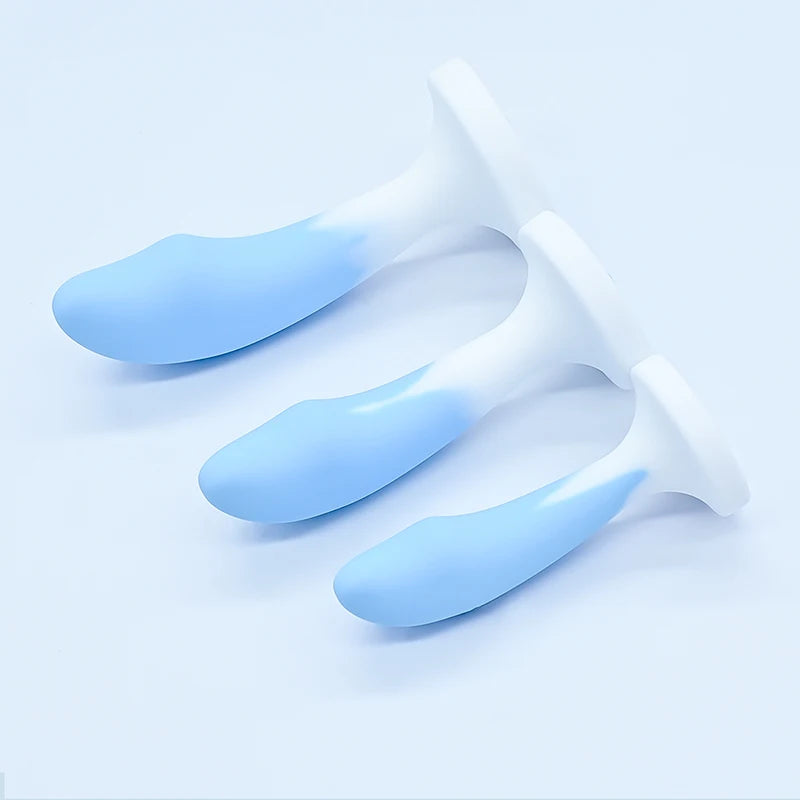 Tapón anal de silicona con base de cristal, juguete sexual para mujer, juguetes eróticos, juguetes anales, entrenador anal, juguetes para adultos, consolador anal, tienda erótica.