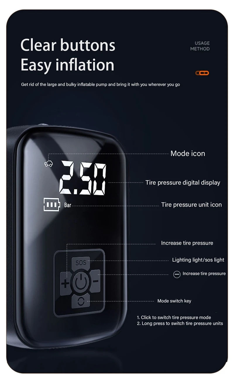 AirGo Wireless Electric Air Pump