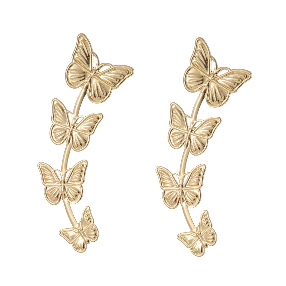 Pendientes colgantes de metal minimalistas GleamMuse