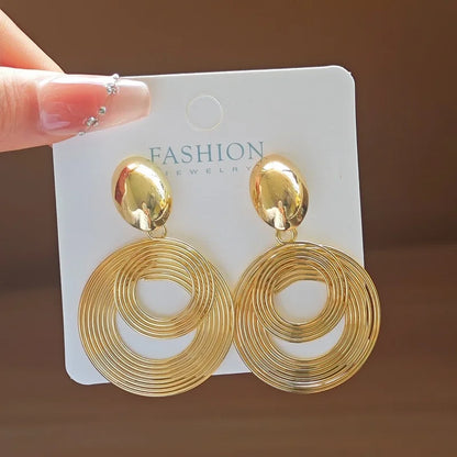 Pendientes colgantes de metal minimalistas GleamMuse
