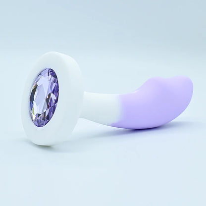 Tapón anal de silicona con base de cristal, juguete sexual para mujer, juguetes eróticos, juguetes anales, entrenador anal, juguetes para adultos, consolador anal, tienda erótica.
