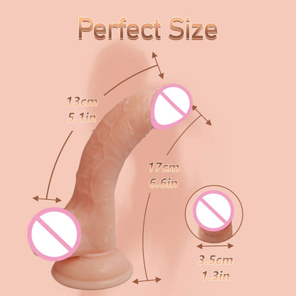 Consolador realista de silicona para sexo femenino, productos anales suaves para adultos con ventosa, pene artificial, juguetes sexuales para mujeres y hombres.