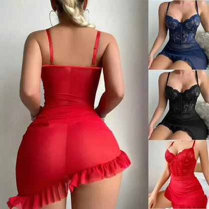 ✨ Conjunto de lencería Enchanted Whispers: donde la fantasía se encuentra con el deseo 