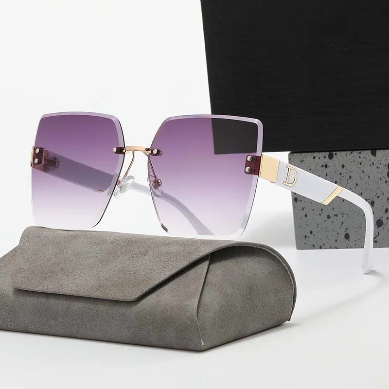 LuxeView™ Rimless Retro Sunglasses