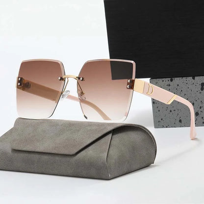 LuxeView™ Rimless Retro Sunglasses