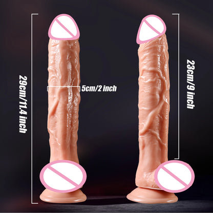 Consolador realista de silicona para sexo femenino, productos anales suaves para adultos con ventosa, pene artificial, juguetes sexuales para mujeres y hombres.