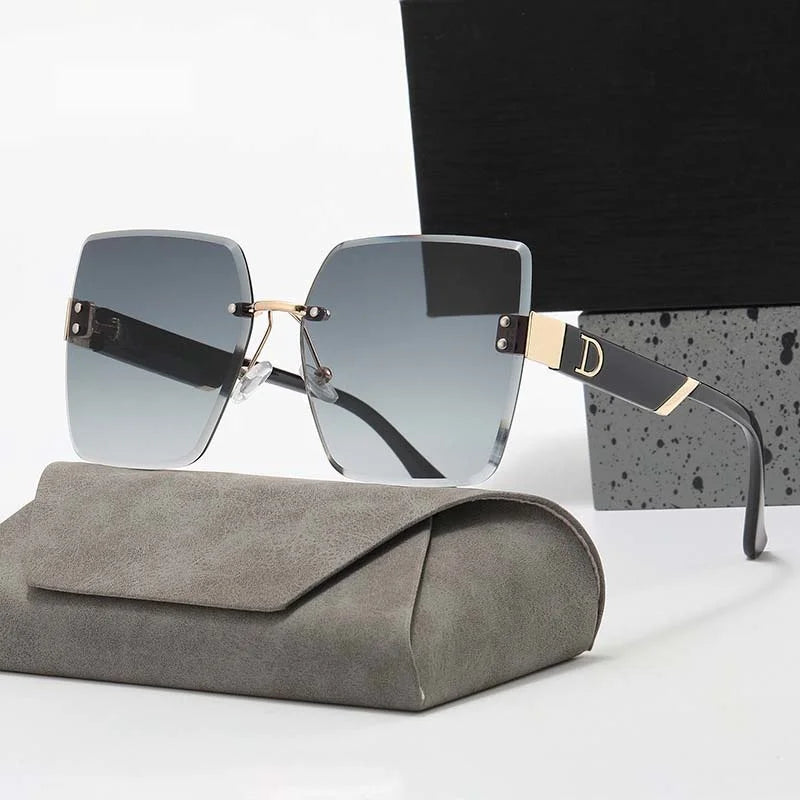 LuxeView™ Rimless Retro Sunglasses