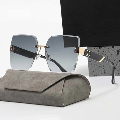 LuxeView™ Rimless Retro Sunglasses