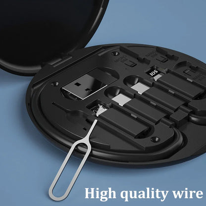 FlexiCharge™ – 6-in-1 Multi USB Adapter &amp; Charging Cable Kit (60W)
