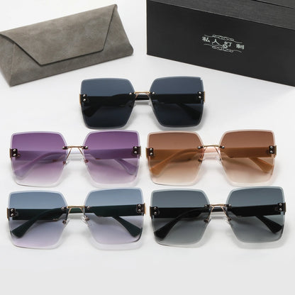 LuxeView™ Rimless Retro Sunglasses