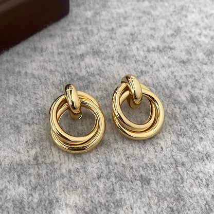 Pendientes colgantes de metal minimalistas GleamMuse