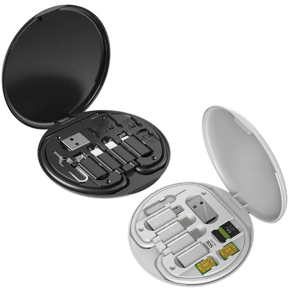 FlexiCharge™ – 6-in-1 Multi USB Adapter &amp; Charging Cable Kit (60W)
