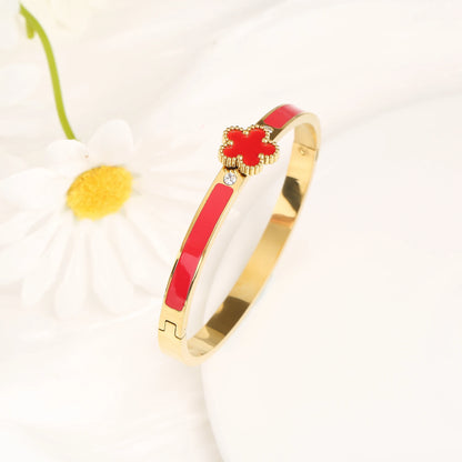 ✨ Nueva pulsera clásica de trébol: brillo atemporal, un encanto para todos los días ✨ 
